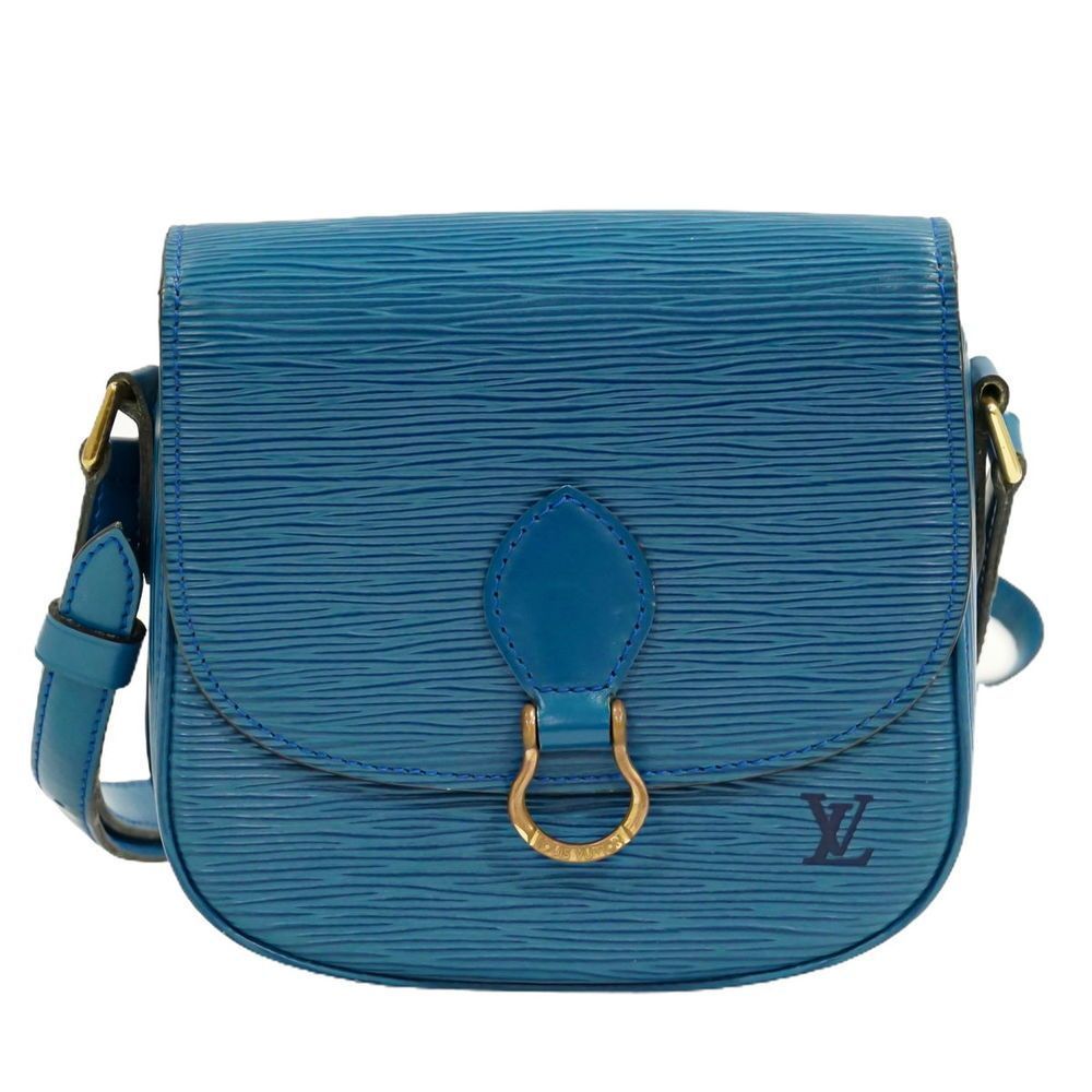 Louis Vuitton Pochette Epi Leather Toledo Blue LV Mini Shoulder Bag